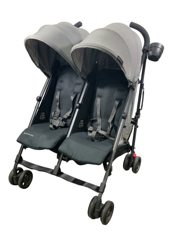 UPPAbaby G-Link V2 Double Stroller, 2022, Greyson (Charcoal Melange) Sale