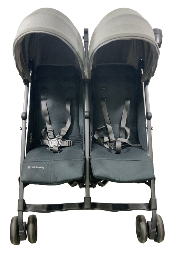 UPPAbaby G-Link V2 Double Stroller, 2022, Greyson (Charcoal Melange) Sale - Image 4