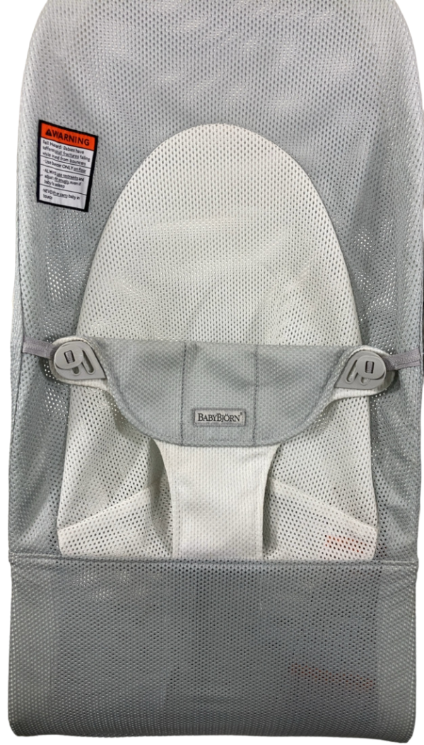 BabyBjorn Bouncer Balance, Light Gray Frame, Silver White Mesh Cheap - Image 3